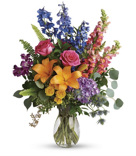 Colors Of The Rainbow Bouquet from Racanello Florist in Stamford, CT